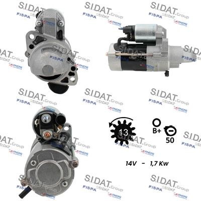 SIDAT S12MH0866 Starter motor M001TF0071