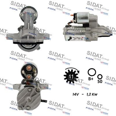 SIDAT S12VS0283 Starter motor 30795405
