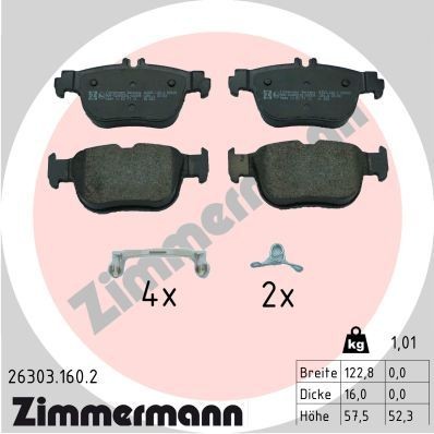 Great value for money - ZIMMERMANN Brake pad set 26303.160.2