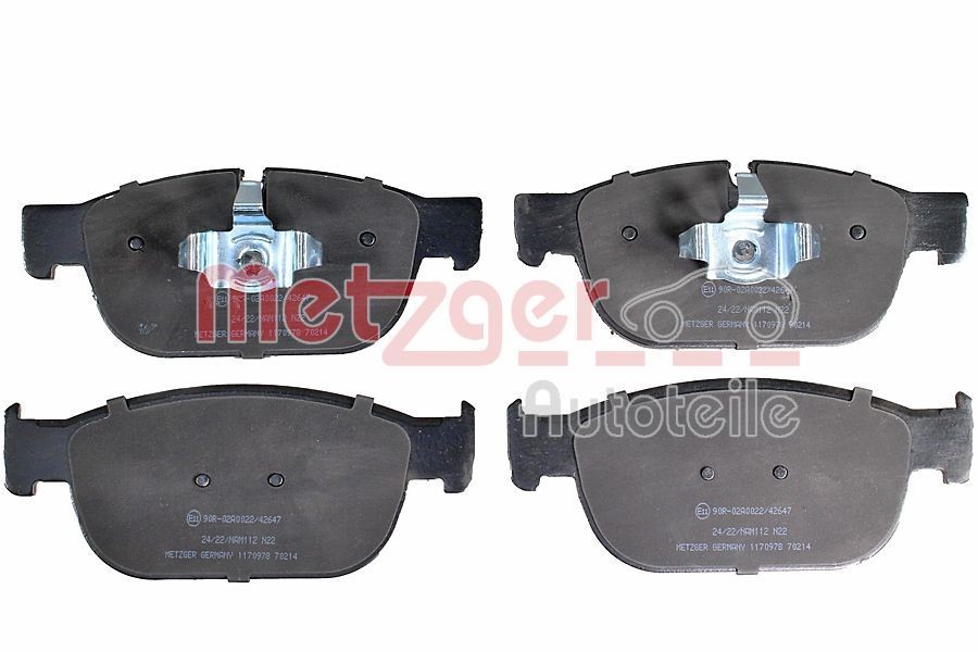 22317 METZGER Front Axle, prepared for wear indicator Height: 74,9mm, Width: 180,2mm, Thickness: 18,3mm Brake pads 1170978 buy