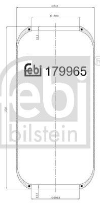 179965 FEBI BILSTEIN Federbalg, Luftfederung IVECO EuroTech MP