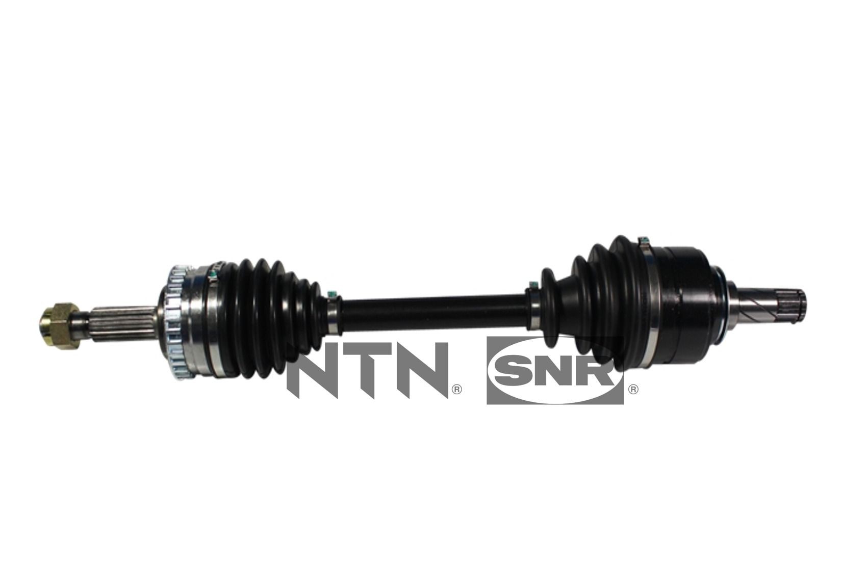 DK53.018 SNR CV axle OPEL Front Axle Left, 580mm, with rubber mount