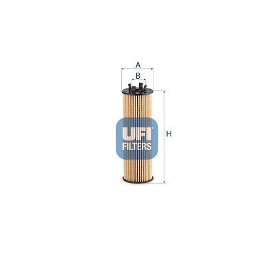 Original UFI Engine oil filter 25.EVO.00 for VW TOURAN