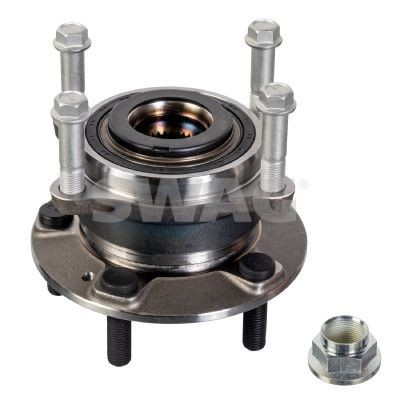 SWAG Front Axle Left, Front Axle Right, Wheel Bearing integrated into wheel hub, with wheel studs, with wheel hub, 92, 69 mm, Ball Bearing Inner Diameter: 35mm Wheel hub bearing 33 10 5244 buy