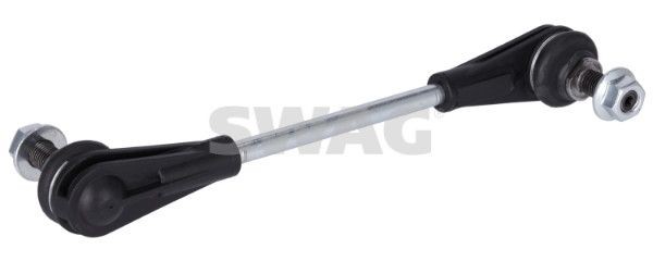 SWAG 33 10 5318 Anti-roll bar link Front Axle Left, Front Axle Right, 242mm, M12 x 1,5 , with nut, Steel