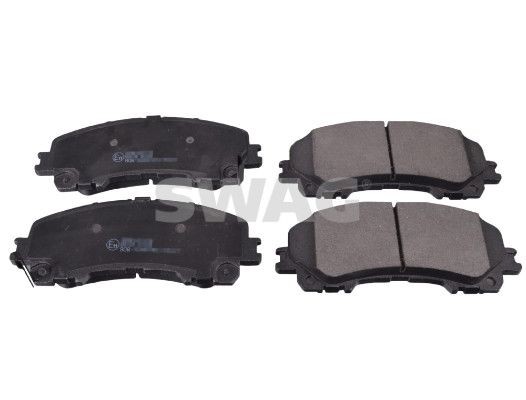SWAG 33 10 6500 Brake pad set Front Axle, with acoustic wear warning