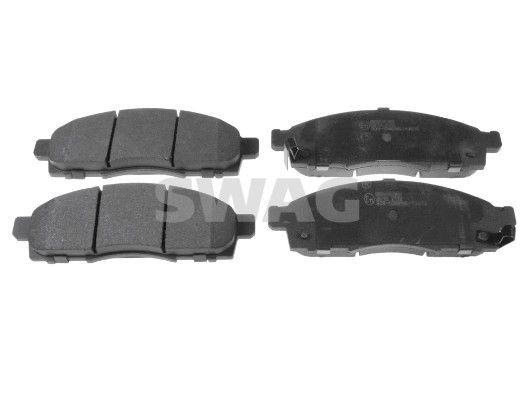 D2338-9573 SWAG Front Axle, with acoustic wear warning Width: 51mm, Thickness 1: 17mm Brake pads 33 10 6554 buy