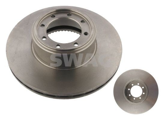 SWAG 33 10 7368 Brake disc Rear Axle, 293,7x24mm, 8x108, internally vented, coated