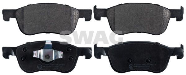 33 10 7478 SWAG Brake pad set SMART Front Axle, with piston clip