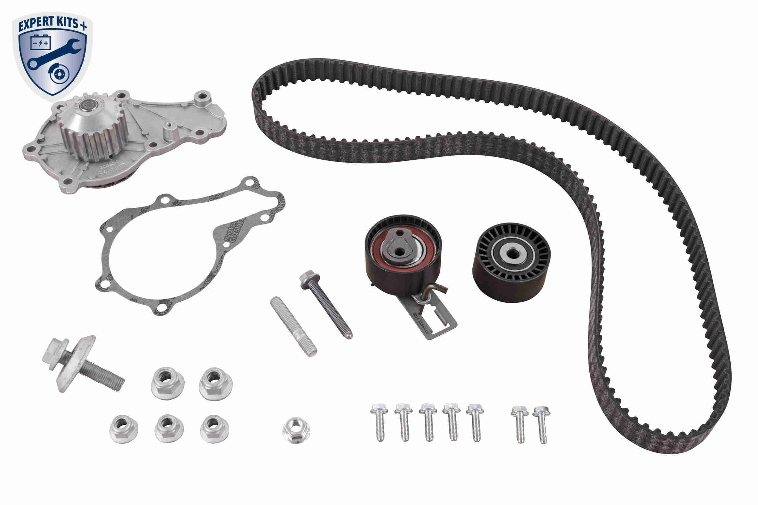 VAICO V25-50045-BEK Water pump and timing belt kit PEUGEOT experience and price