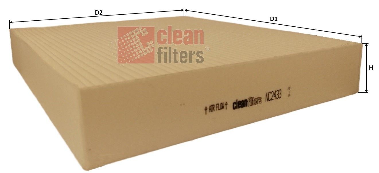 CLEAN FILTER NC2433 Pollen filter 2197039