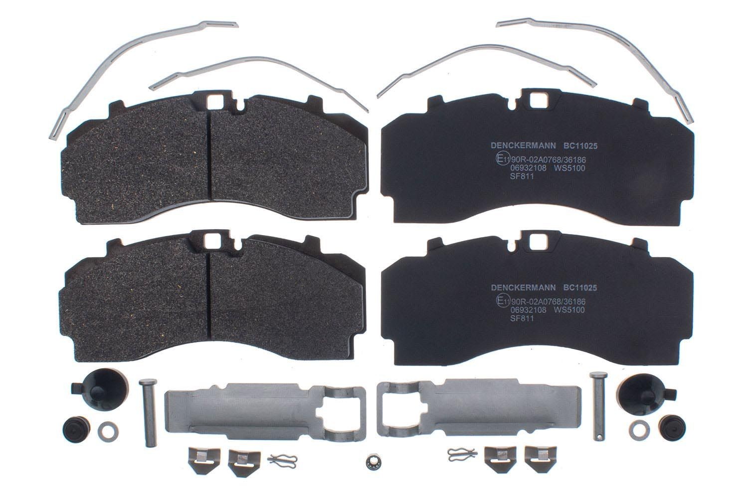 DENCKERMANN BC11025 Brake pad set prepared for wear indicator