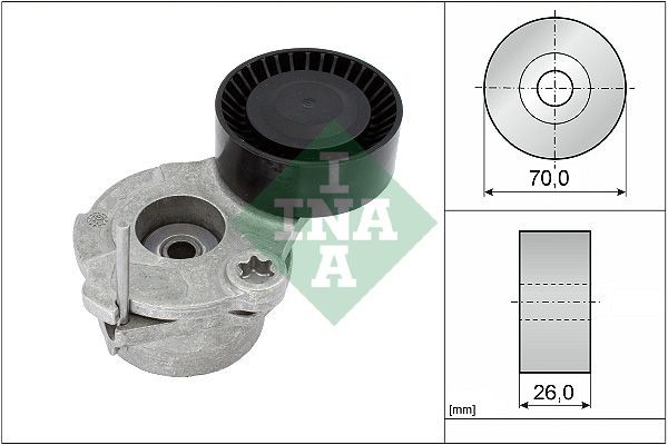 Original INA Fan belt tensioner 534 0630 10 for AUDI A4