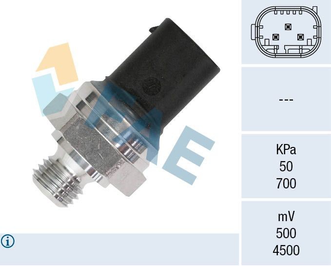 FAE Number of pins: 3-pin connector Sensor, exhaust pressure 16157 buy