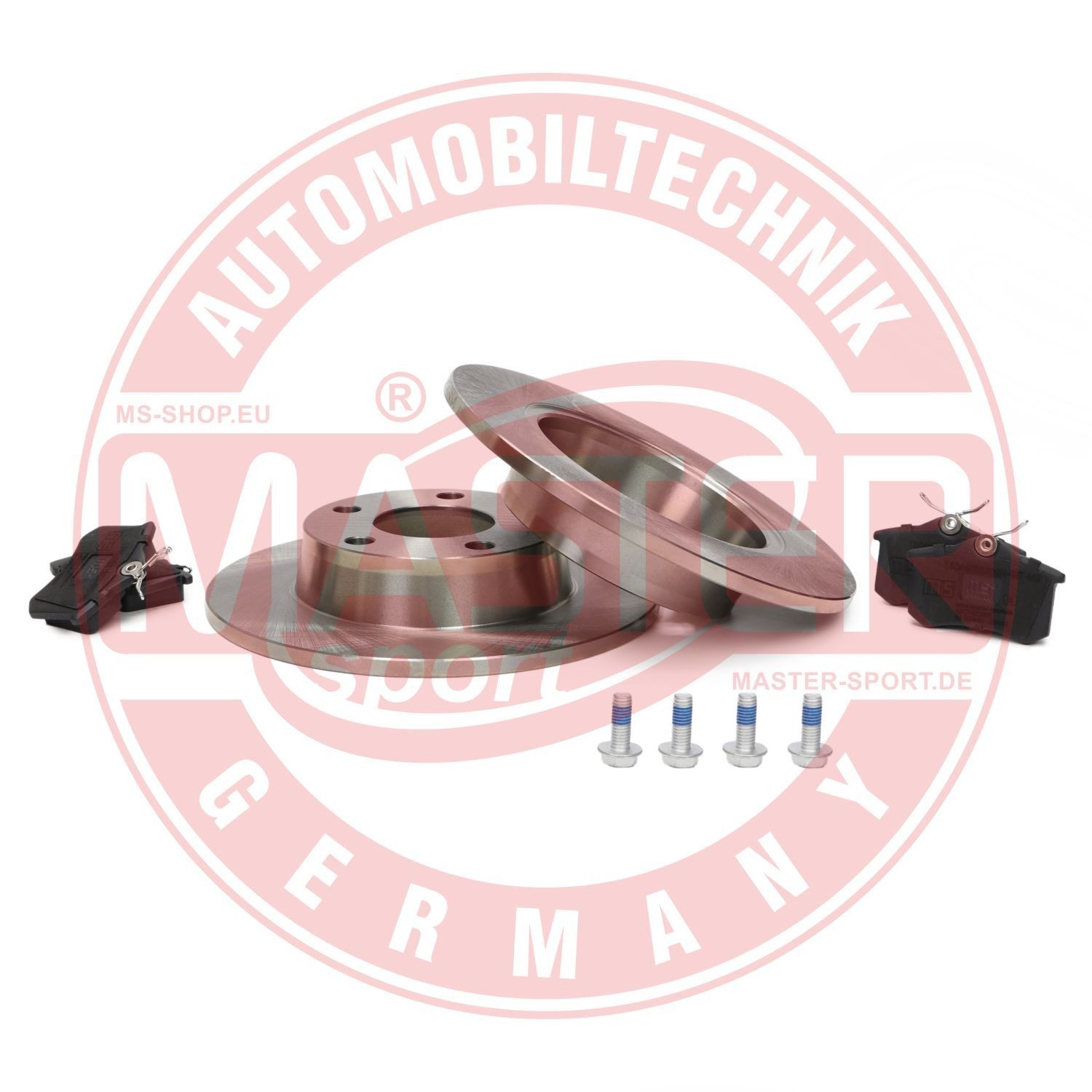MASTER-SPORT Brake disc and pads set 201002600 for AUDI A6