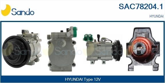SANDO SAC78204.1 Coil, magnetic-clutch compressor 9770129000