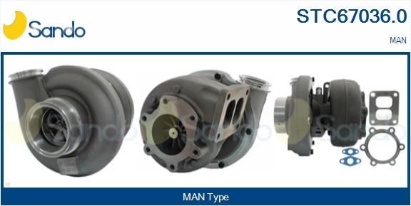 SANDO STC67036.0 Turbocharger 51.09100.7768
