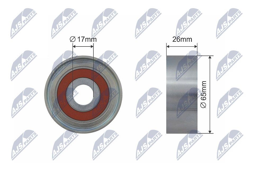 NTY RNK-ME-015 Tensioner pulley, v-belt MERCEDES-BENZ A-Class 2003 price