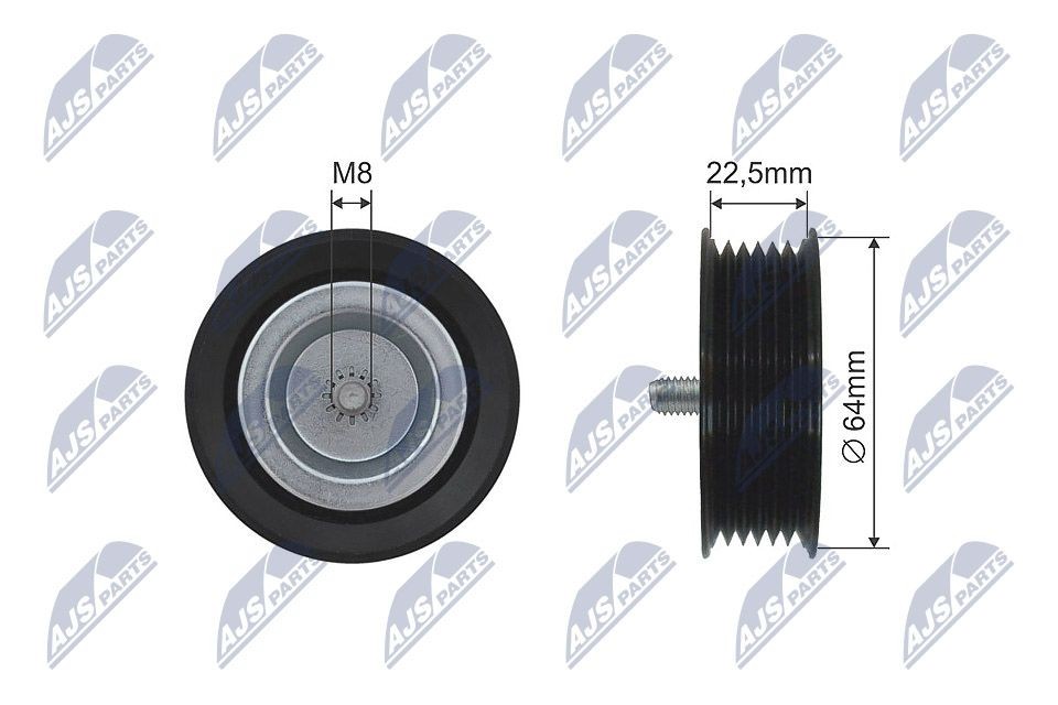 NTY RNK-ME-029 Tensioner pulley A6512000670