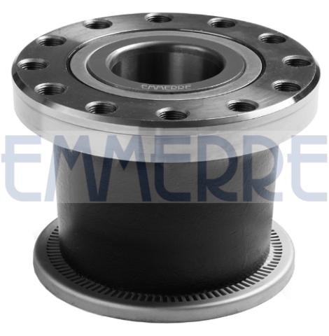 Wheel hub assembly EMMERRE 1st front axle, Rear Axle Left, Front Axle Left, Front Axle Right, Rear Axle Right, with ABS sensor ring, 196 mm, Tapered Roller Bearing - 931062