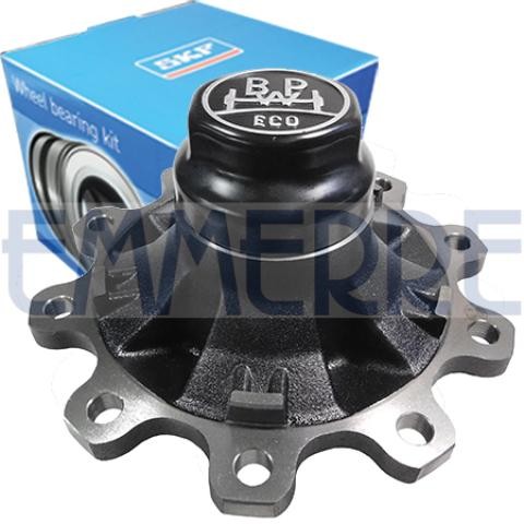 EMMERRE 931381 Wheel Hub 10x335, with wheel bearing, with bearing(s), with cap, with ABS sensor ring