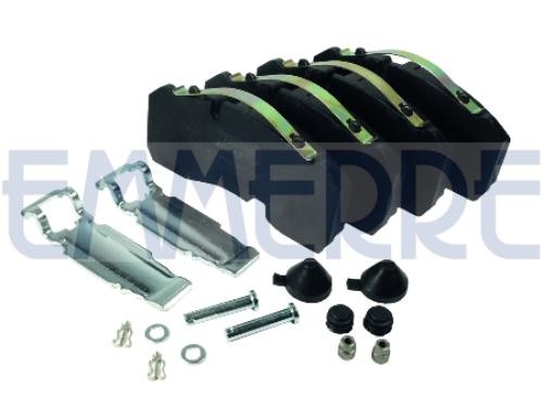29165 EMMERRE Front Axle, Rear Axle, excl. wear warning contact, with attachment material Width: 206mm, Thickness 1: 92,7mm Brake pads 960994E3 buy