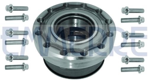 EMMERRE 931600 Wheel bearing kit Rear Axle Left, Front Axle Left, Front Axle Right, Rear Axle Right, with bolts/screws, with ABS sensor ring, 200 mm, Tapered Roller Bearing