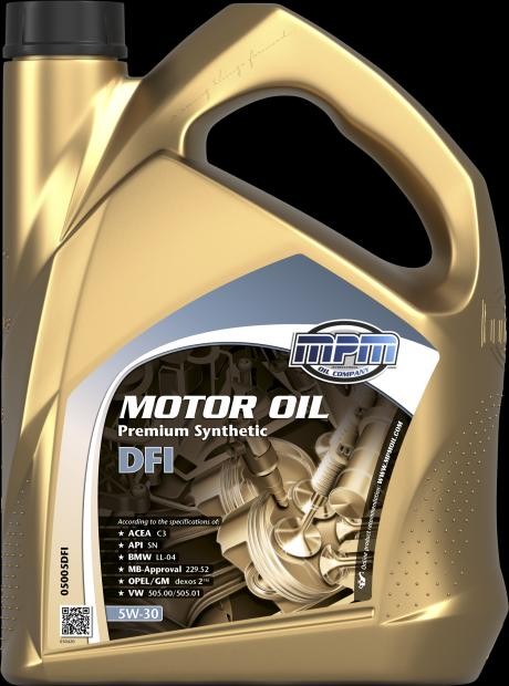 Automobile oil MPM 5W-30, 5l, Synthetic, Synthetic Oil longlife 05005DFI