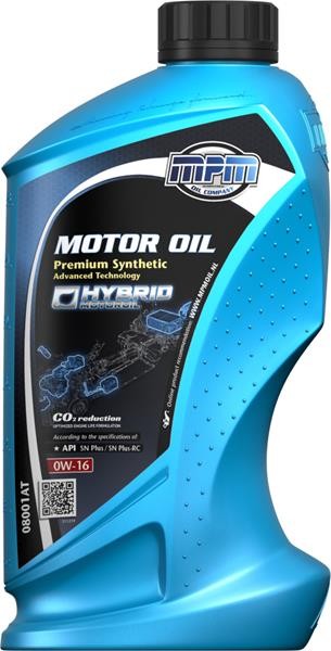 Engine oil 0W 16 longlife diesel - 08001AT MPM Premium Synthetic, Advanced Technology