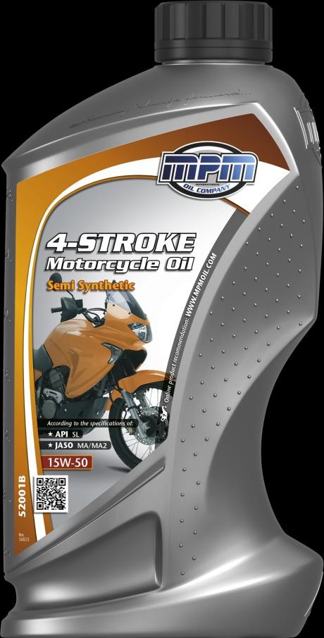 Motorrad MPM 4-Stroke, Semi Synthetic 15W-50, 1l, Mineralöl Motoröl 52001B günstig kaufen