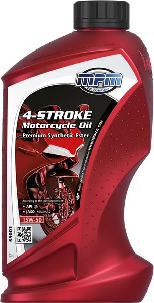 Engine oil JASO MA MPM - 55001 4-STROKE, Motorcycle Oil, Premium, Synthetic Ester