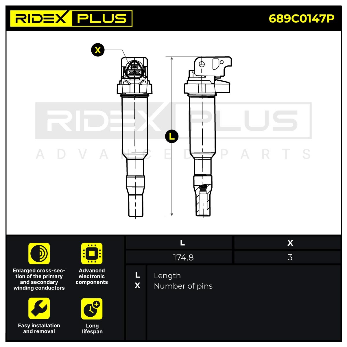 RIDEX PLUS Coil packs 689C0147P