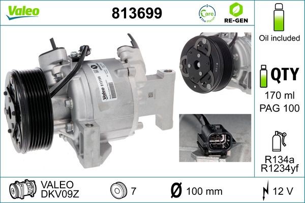 VALEO 813699 Air conditioning compressor SMART experience and price
