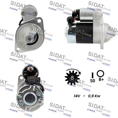 SIDAT S12HT0819A2 Starter motor S114 443