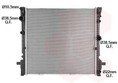 VAN WEZEL Engine radiator 06012740 BMW X3 2017