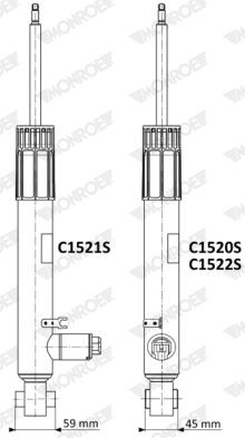 Shock absorber C1521S from MONROE
