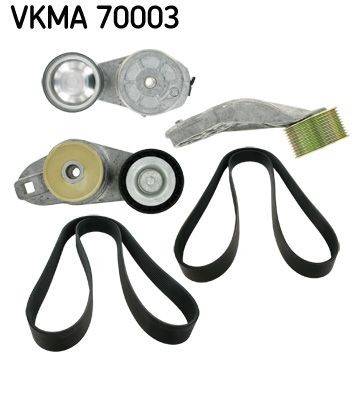 SKF VKMA70003 Deflection / Guide Pulley, v-ribbed belt 74 21 393 207