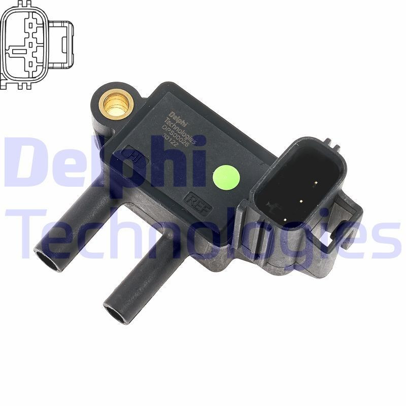 DELPHI DPS00026-12B1 Sensor, exhaust pressure 1.698.614