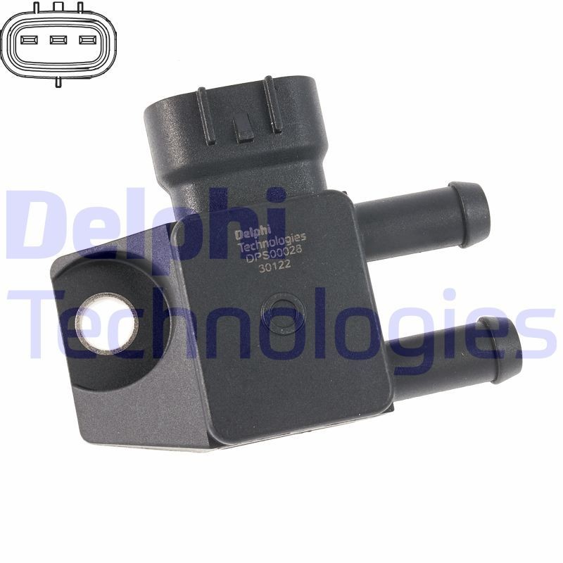 Sensor, exhaust pressure DELPHI DPS00028-12B1 - Kia XCEED Exhaust parts spare parts order