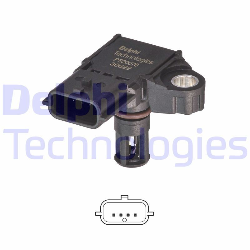 DELPHI PS20076-12B1 Sensor, boost pressure 2236 531 48R