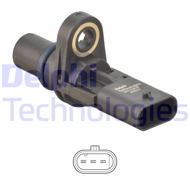 DELPHI SS12308-12B1 Crankshaft sensor 0.4L9.07601
