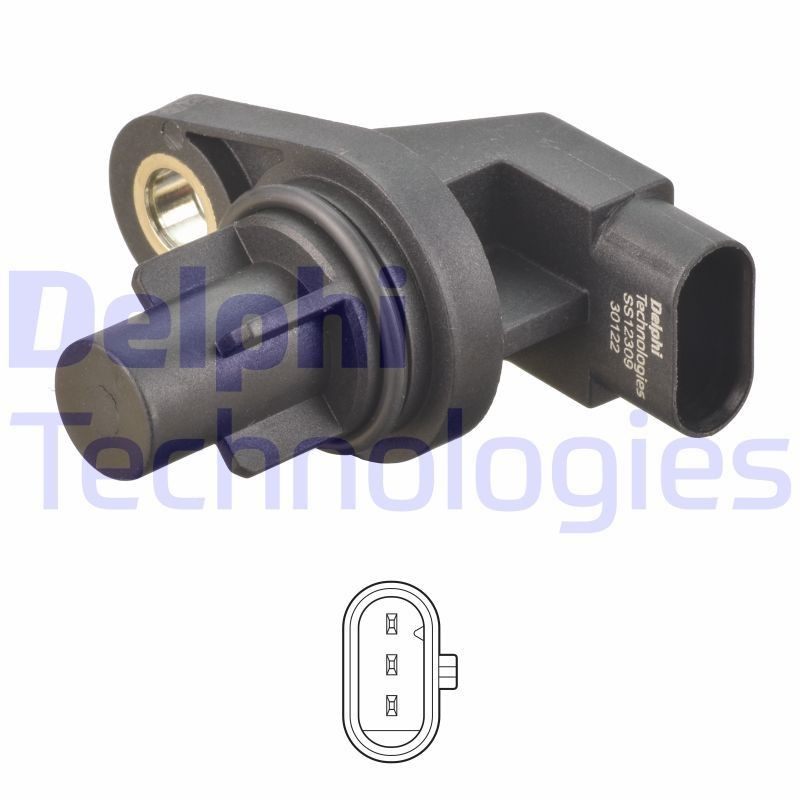 Mercedes Sprinter 907 Glow plug system parts - Camshaft position sensor DELPHI SS12309-12B1