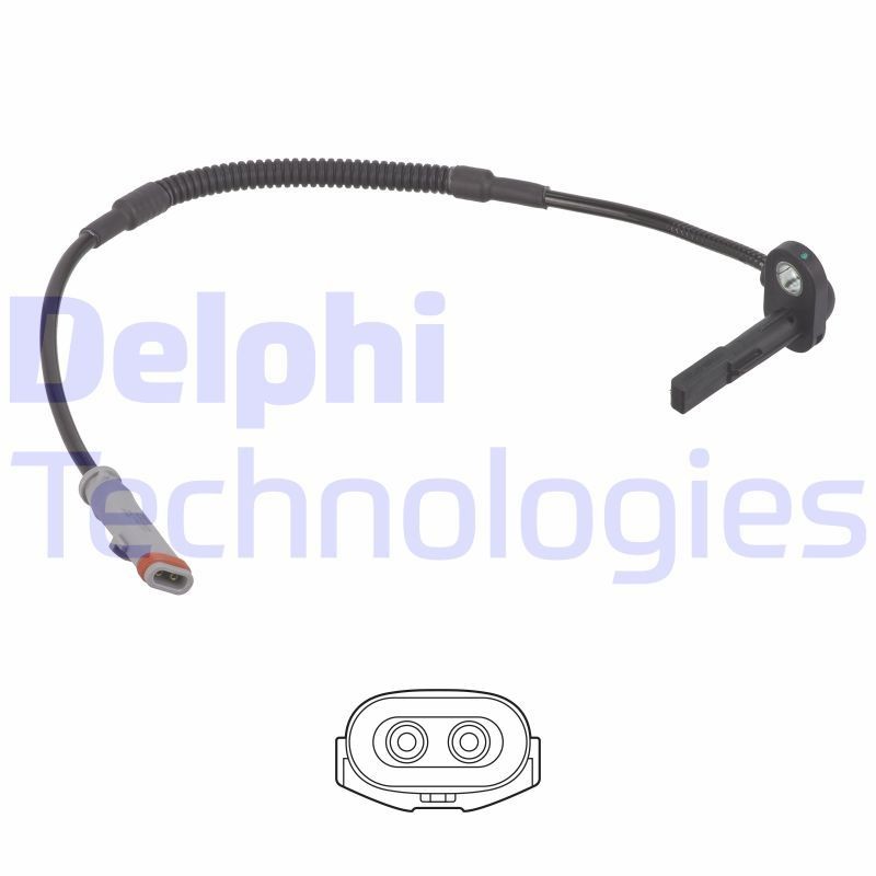 DELPHI ABS sensor SS21252-12B1 Opel ZAFIRA 2016