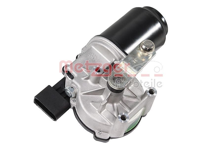 Motor for windscreen wipers METZGER 12V, Front, for left-hand drive vehicles - 2191029