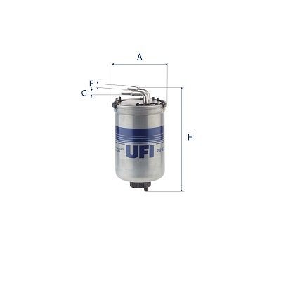 UFI Filter Insert Height: 176mm Inline fuel filter 24.022.00 buy