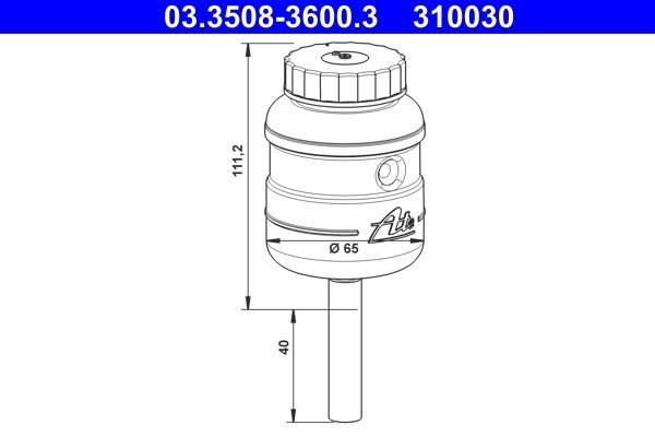 03.3508-3600.3 ATE Bremsflüssigkeitsbehälter für SCANIA online bestellen