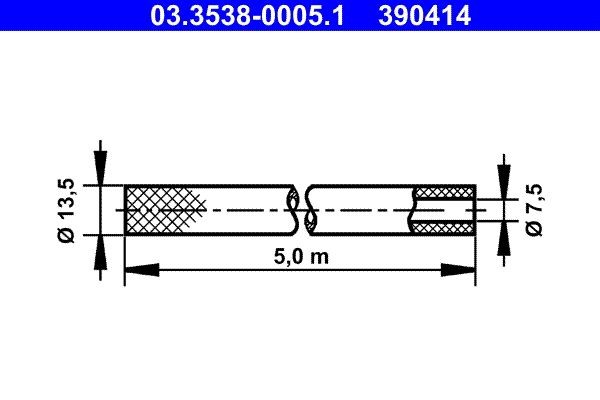 Fastener parts - Hose ATE 03.3538-0005.1