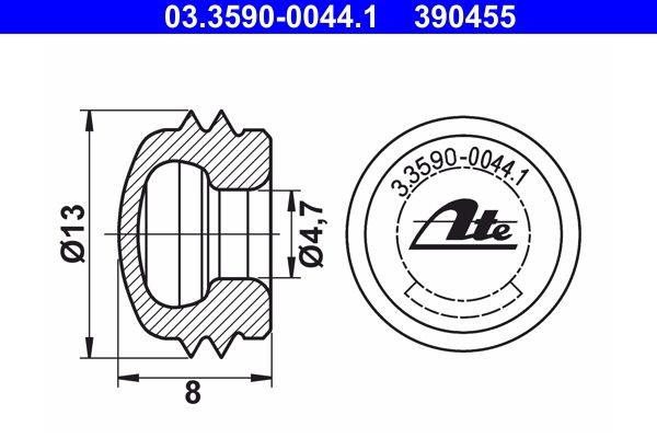 390455 ATE Sealing / Protective Cap 03.3590-0044.1 buy