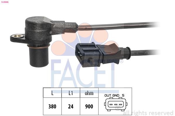 FACET 9.0846 Sensor, Drehzahl für DAF 95 XF LKW in Original Qualität