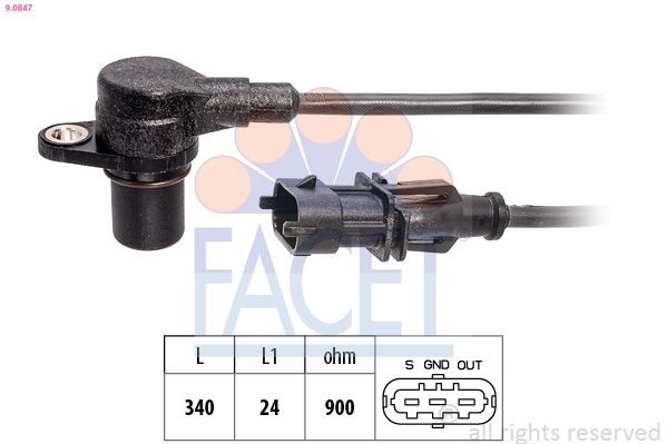 FACET 9.0847 Sensor, Drehzahl für DAF 75 CF LKW in Original Qualität